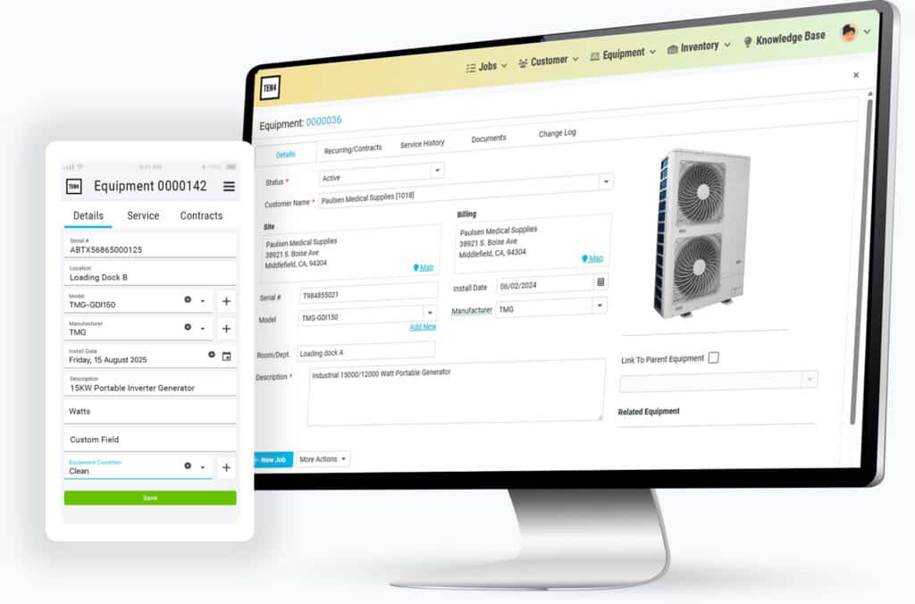 HVAC service software